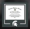 Michigan State Spartans 11w x 8.5h Spirit Diploma Manhattan Black Frame with Bonus Campus Images Lithograph (value savings $59)